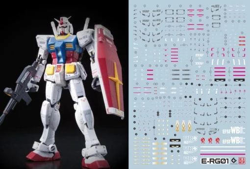 C23 RG RX-78-2 Gundam Decal Sheet -Model Figures Store 06 14 C23RGGundam RX 78 2 2