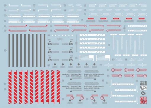 D20 PG Unicorn Gundam (Red) Perfectibility & Divine Expansion Set Decal Sheet -Model Figures Store 06 60 D20UnicornGundamPerfectibilityRED 4