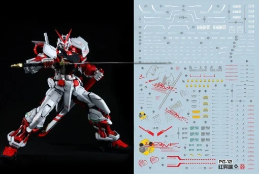 D30 PG Red Astray Gundam Decal Sheet -Model Figures Store 06 60 D30PGRedAstrayGundam 2