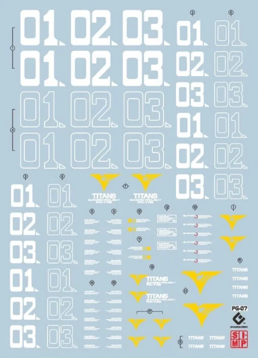 D31 PG RX-178 Gundam MK-II (Titans) Decal Sheet -Model Figures Store 06 60 D31PGRX 178GundamMK IITITANS 2