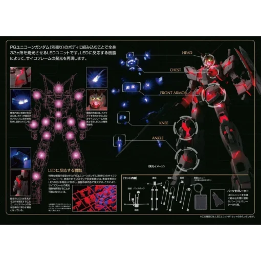 Bandai PG 1/60 RX-0 Unicorn Gundam LED Unit Set -Model Figures Store 155 1224 s 800n5g9bu6p5re4sa5676c4u6fli