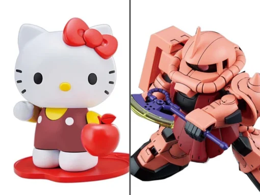 Bandai Hello Kitty X SD Gundam Cross Silhouette MS-06S Char's Zaku II -Model Figures Store 2eae7bce 61fe 4e77 a44d f5f261309c1a