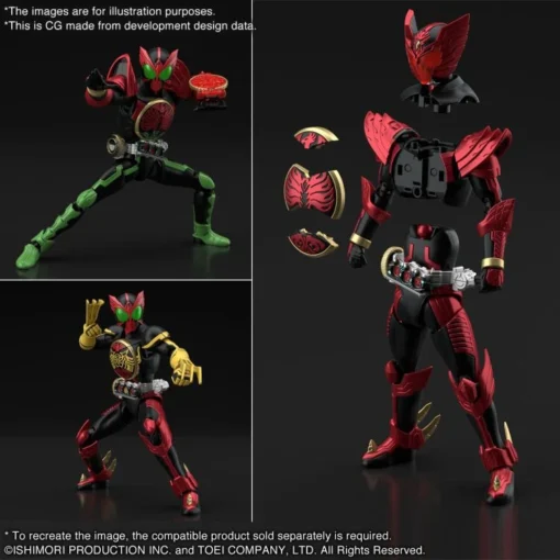 Bandai Kamen Rider OOO Figure-rise Standard Kamen Rider OOO (Tajadoru Combo) Model Kit -Model Figures Store a904cf96 e72d 4021 9614 eb2036561be6