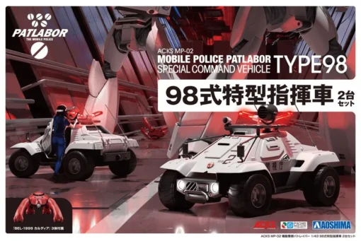 Mobile Police Patlabor Type 98 Command Vehicle Set Of 2 1/43 Scale Model Kits -Model Figures Store aos06306 0