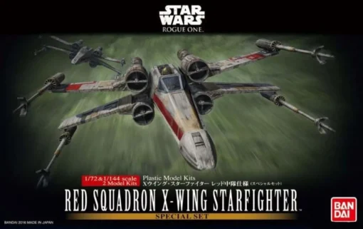 Bandai 1/72 & 1/144 Red Squadron X-Wing Starfighter Special Set Rouge One -Model Figures Store b b 210522