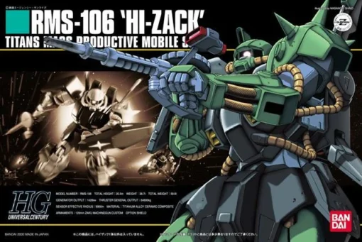 Bandai HGUC 1/144 #12 Hi Zack -Model Figures Store hguc rms 106 hi zack pacakage