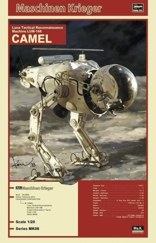 Maschinen Krieger MK06 1/20 Luna Tactical Reconnaissance Machine LUM-168 Camel Model Kit -Model Figures Store hsgmk 06 6