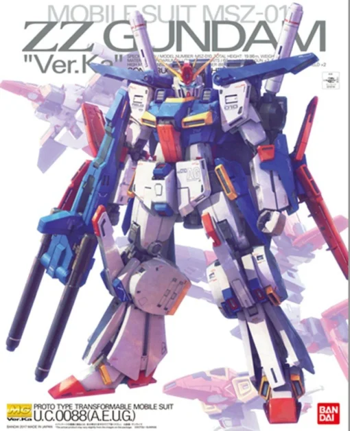 Bandai MG 1/100 ZZ Gundam Ver. Ka -Model Figures Store mg zz gundam ver ka box art