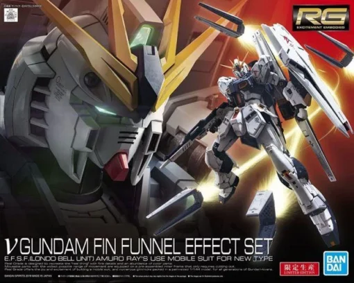 Νu Gundam Fin Funnel Effect Set "Char's Counterattack", Bandai Spirits RG 1/144 -Model Figures Store rg rx 93 nu gundam fin funnel effect set pa