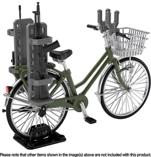 TomyTec Little Armory 1/12 LM007 Commuting Bicycle Defense School Olive Drab -Model Figures Store tmt31217 1