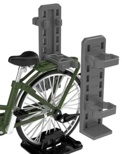 TomyTec Little Armory 1/12 LM007 Commuting Bicycle Defense School Olive Drab -Model Figures Store tmt31217 2